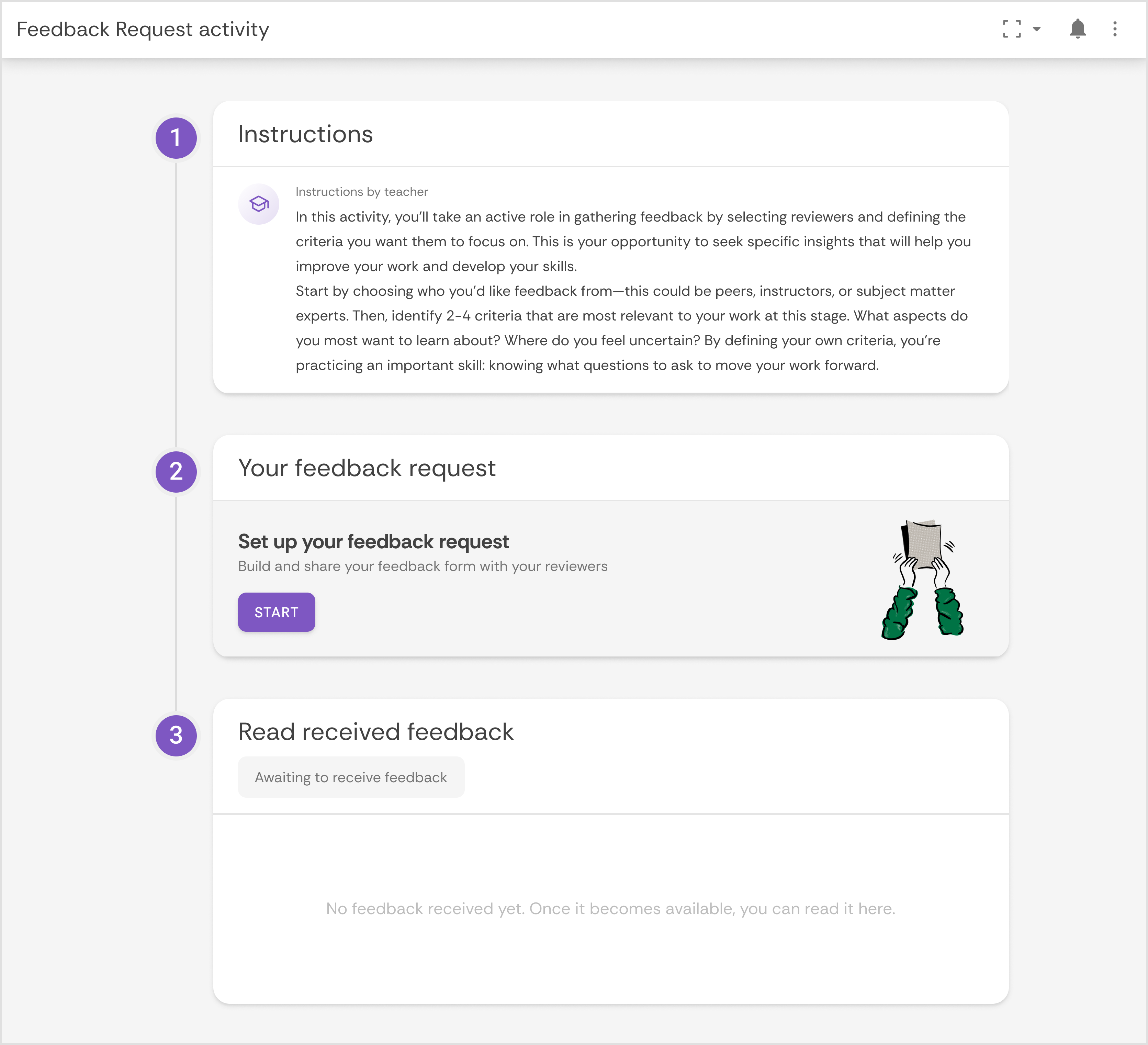 4 - Student - activity overview no submissions no progress.png