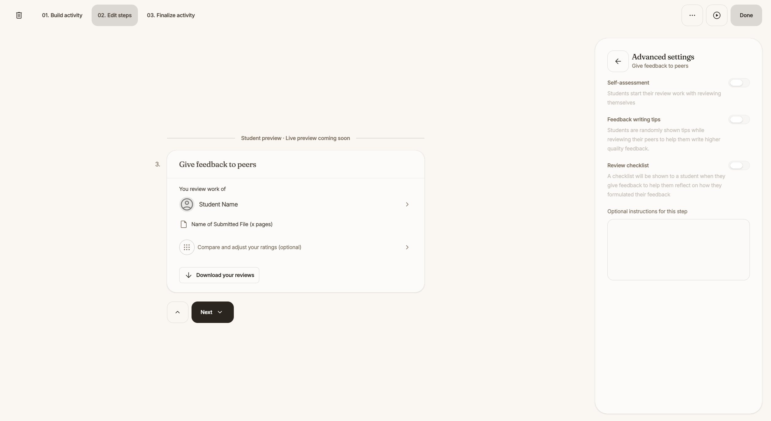 5.GiveFeedbackAdvsettings_AiPractice.png